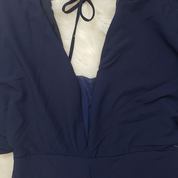 Marina Navy V-Neck Jumpsuit - Picture 5 of 7